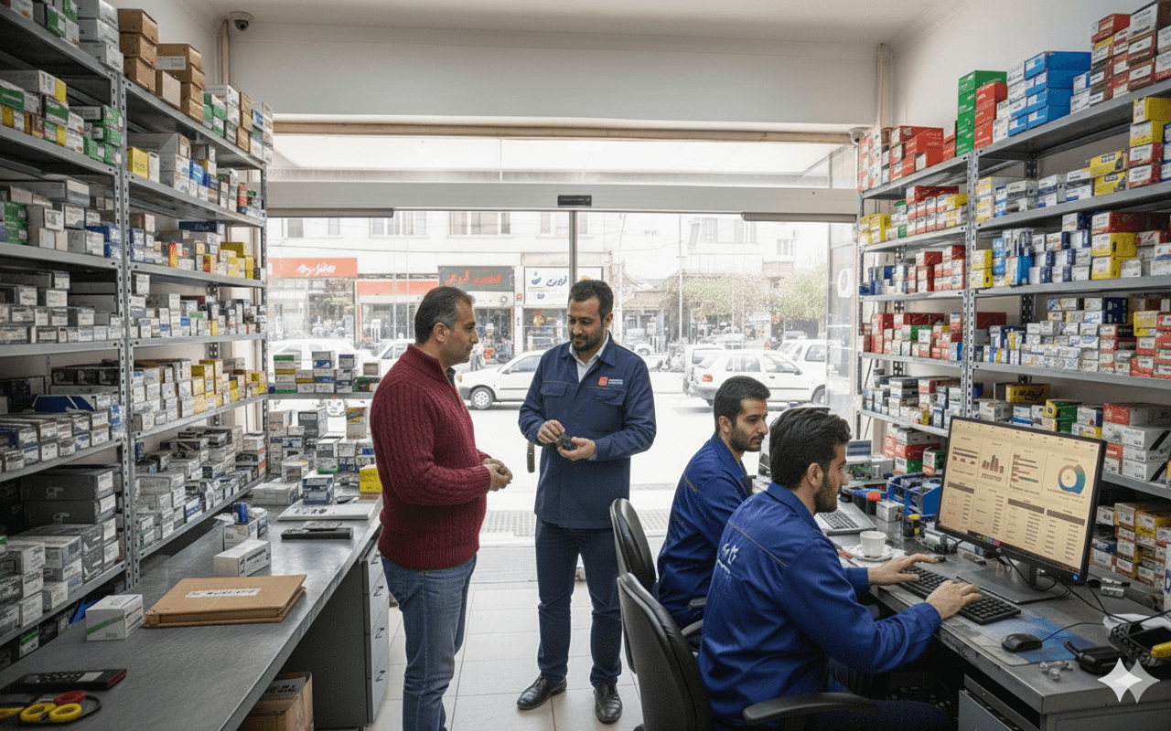 نرم افزار حسابداری لوازم یدکی چرتکه