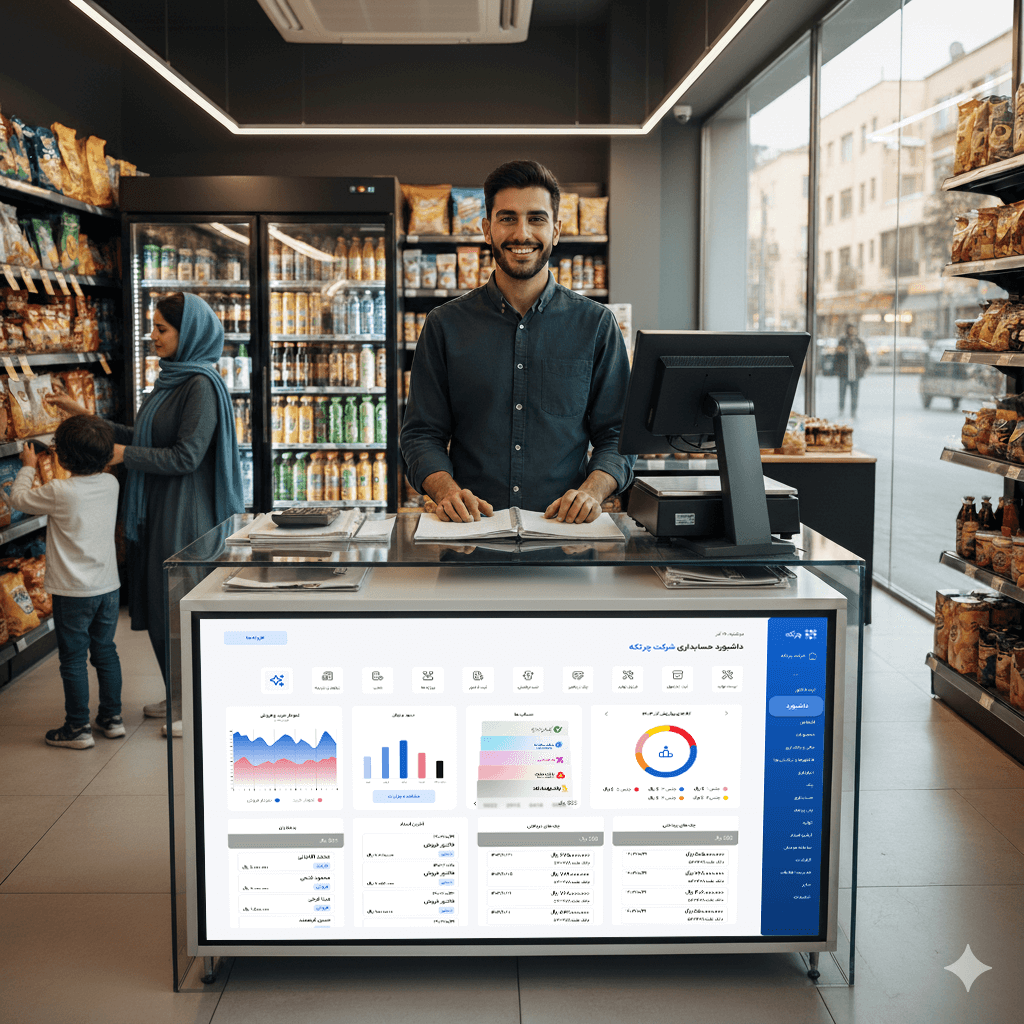 نرم افزار حسابداری سوپرمارکت و هایپرمارکت چرتکه