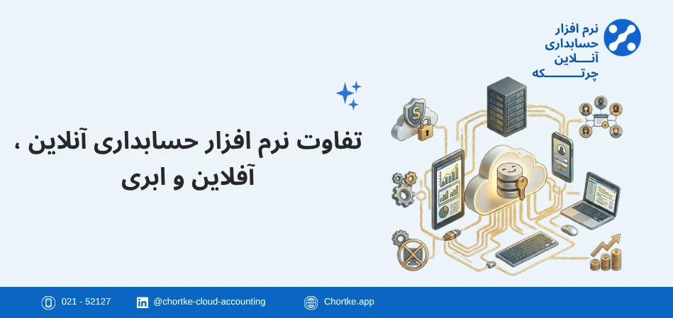 تفاوت نرم افزار حسابداری آنلاین ، آفلاین و ابری