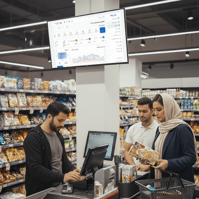 مدیریت حساب و کتاب سوپر مارکت