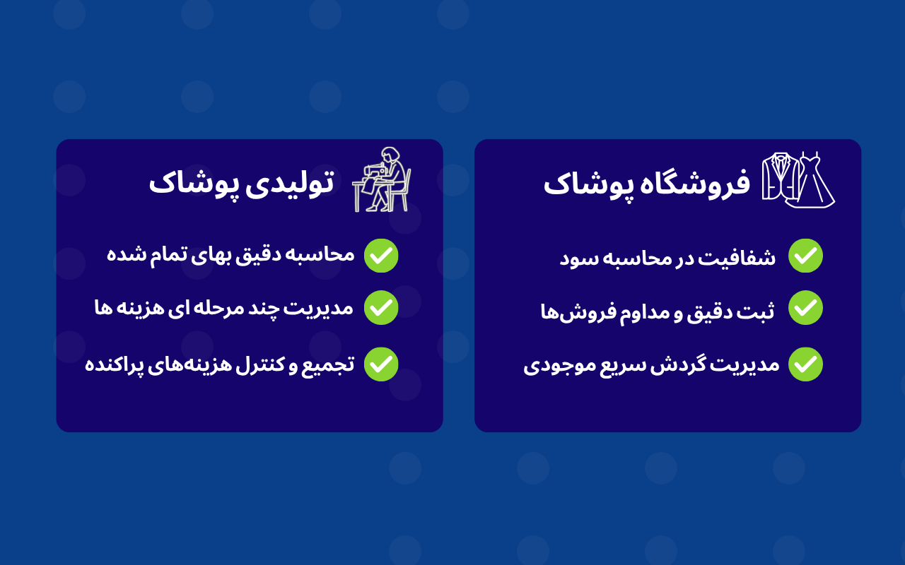 تفاوت حسابداری در فروشگاه و تولیدی